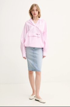 Джинсовая юбка Fiorucci Faded Heart Pocket Denim Midi Skirt