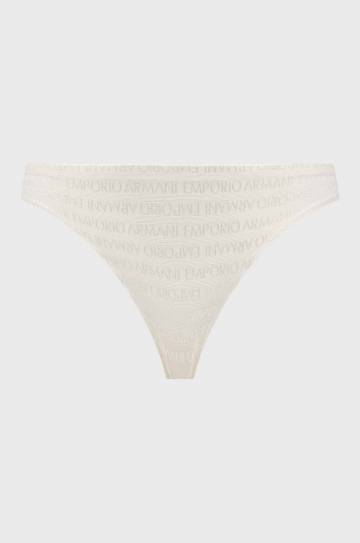 Стринги Emporio Armani Underwear 2 шт цвет бежевый прозрачное Стринги Emporio Armani Underwear 2 шт цвет бежевый прозрачное