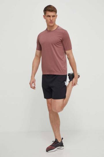Футболка для тренинга Calvin Klein Performance цвет розовый однотонный Футболка для тренинга Calvin Klein Performance цвет розовый однотонный