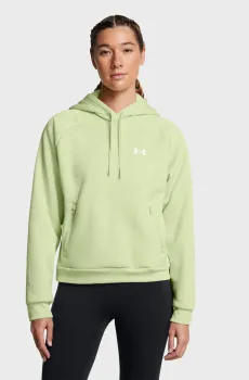 Женское салатовое худи UA Armour Flc Pro Hdy Салатовый S Under Armour 1386504-383