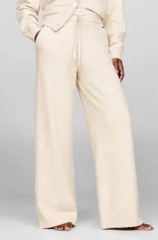 Женские бежевые брюки KNIT PANTS Бежевый L Tommy Hilfiger UW0UW05523