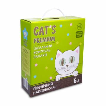 Наполнитель гигиенический для кошачьих туалетов Cats Premium, 6 л Наполнитель гигиенический для кошачьих туалетов Cats Premium, 6 л