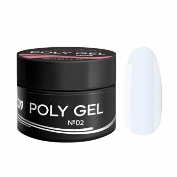 Гель для ногтей Luxton Poly Gel 02 Белый, 30 мл (банка)
