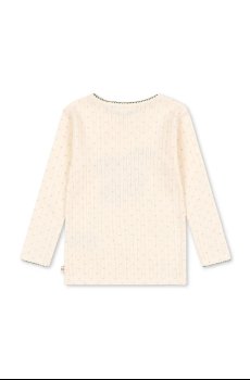 Хлопковый детский лонгслив Konges Sløjd MINNIE BLOUSE GOTS
