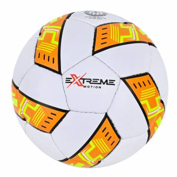 Мяч футбольний Extreme motion №5 білий з помаранчевим (FP100/3)