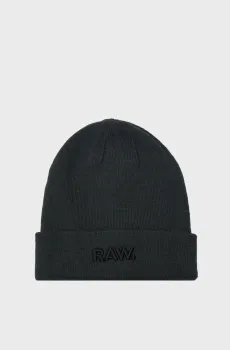 Темно-зеленая шапка Effo raw long beanie Зеленый ONESIZE G-Star RAW D22301,C754