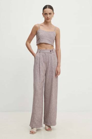 Хлопковый комплект Answear Lab цвет бордовый Хлопковый комплект Answear Lab цвет бордовый