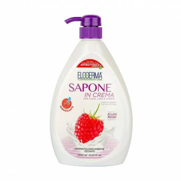 Антибактериальное жидкое крем-мыло для рук Eloderma Liquid Soap Красные фрукты, 1 л Антибактериальное жидкое крем-мыло для рук Eloderma Liquid Soap Красные фрукты, 1 л