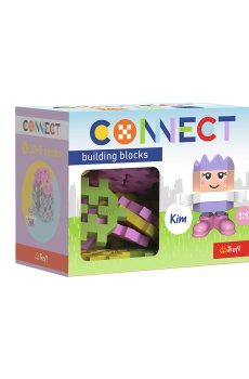 Детский конструктор Trefl Connect с игровой фигуркой Kim, от 4 лет, 35 деталей (62003)