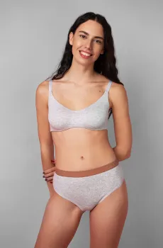 Женский серый бюстгальтер Серый 75D brabrabra SLZ24501081
