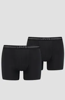 Мужские черные боксеры (2 шт) Черный M Levi’s® 701203926;001