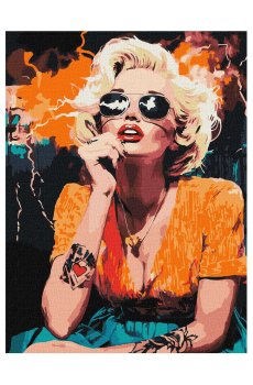 Картина по номерам Ideyka Монро в Голливуде, 30*40 см (KHO8567)