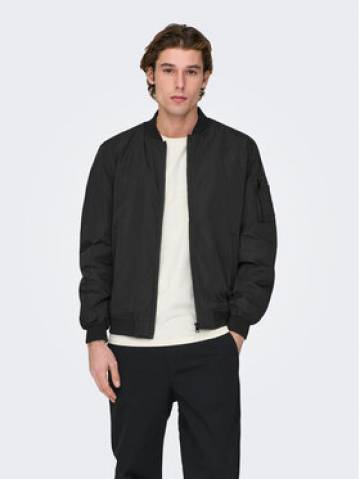 Only & Sons Куртка бомбер Joshua 22023287 Чорний Regular Fit Only & Sons Куртка бомбер Joshua 22023287 Чорний Regular Fit