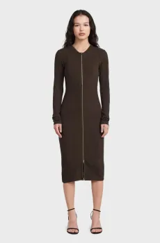 Женское коричневое платье 2 way Коричневый S G-Star RAW D28708,D107