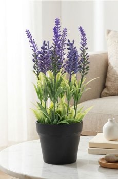 Штучна лаванда в горщику - різнобарвний