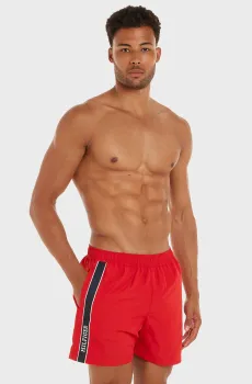 Мужские красные плавательные шорты MEDIUM DRAWSTRING TAPE Красный S Tommy Hilfiger UM0UM03213