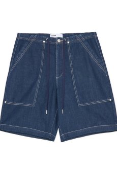 Cropp - Вільні джинсові шорти - темно-синій