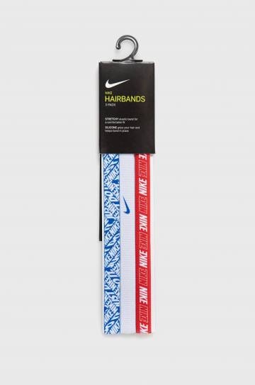 Набор спортивных повязок Nike (3-pack) цвет белый Набор спортивных повязок Nike (3-pack) цвет белый