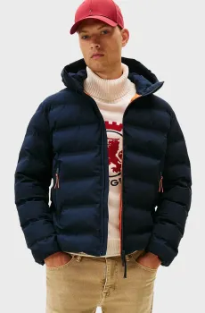 Мужская темно-синяя куртка TECH HEAT Синий M Tommy Hilfiger MW0MW40637