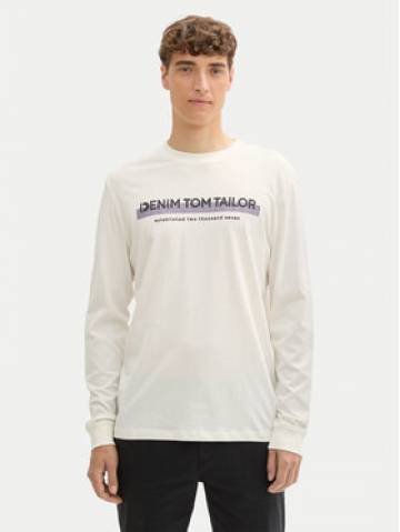 Tom Tailor Denim Longsleeve 1043888 Білий Regular Fit Tom Tailor Denim Longsleeve 1043888 Білий Regular Fit