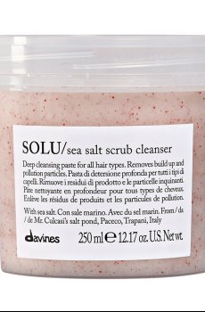 Очищающая паста-скраб для волос Davines Solu Sea Salt Scrub Cleanser с морской солью, 250 мл