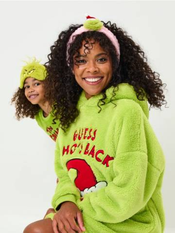 Пов’язка на голову косметична Grinch - пастельний рожевий Пов’язка на голову косметична Grinch - пастельний рожевий