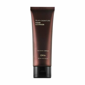 Мягкая пенка для умывания Ottie Black Signature Foam Cleanser с муцином улитки, 120 мл Мягкая пенка для умывания Ottie Black Signature Foam Cleanser с муцином улитки, 120 мл