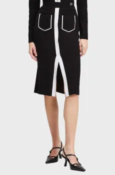 Женская черная юбка Черный XS Karl Lagerfeld A3W12023