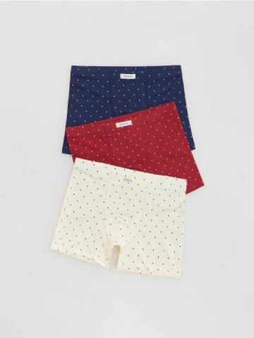 Reserved - Бавовняні боксери, 3 штук - темно-синій - 853HD-59X Reserved - Бавовняні боксери, 3 штук - темно-синій - 853HD-59X