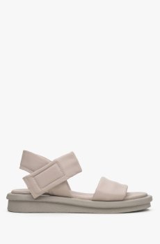 Сандалі шкіряні бежеві Estro ER00113097