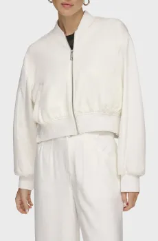 Женский белый бомбер Белый S DKNY P4AESWLU