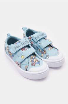 Бавовняні кеди з шкіряною устілкою PAW Patrol - блідо-зелений
