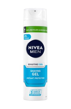 Охлаждающий гель для бритья NIVEA MEN Эффект прохлады, для чувствительной кожи, мужской, 200 мл