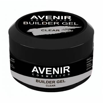 Гель для наращивания ногтей Avenir Cosmetics Builder Gel Pro 00 Clear, 30 мл Гель для наращивания ногтей Avenir Cosmetics Builder Gel Pro 00 Clear, 30 мл