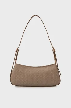 Женская бежевая сумка с узором SMALL Бежевый ONESIZE Calvin Klein LV04F3324G