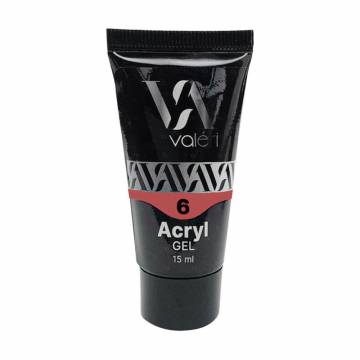 Акрил-гель для ногтей Valeri Acryl Gel 6, 15 мл Акрил-гель для ногтей Valeri Acryl Gel 6, 15 мл
