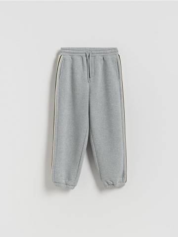 Reserved - Утеплені трикотажні штани - світло-сірий - 143FI-09M