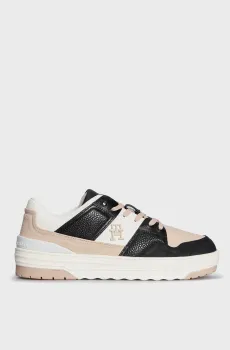 Женские кожаные сникерcы TH PREMIUM LO BASKET SNEAKER Разноцветный 37 Tommy Hilfiger FW0FW07564