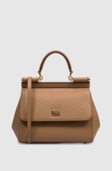 Коричневая кожаная сумка Sicily