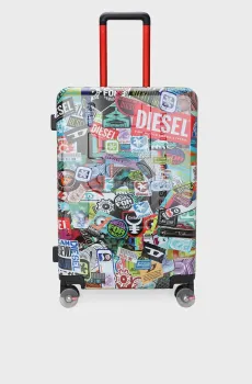 Чемодан PC PRINTED TROLLEY-STICKERS Разноцветный M Diesel DSL004.2