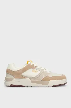 Мужские бежевые кожаные сникерсы Brookpal Бежевый 40 Gant 28631470