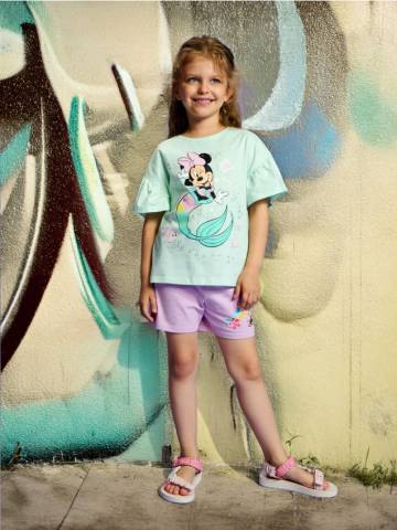 Шорти, 2 пари Minnie Mouse - світло-бірюзовий Шорти, 2 пари Minnie Mouse - світло-бірюзовий