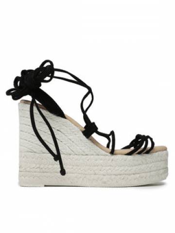 Manebi Еспадрильї Lace-Up Wedge Espadrilles L 8.6 WA Чорний Manebi Еспадрильї Lace-Up Wedge Espadrilles L 8.6 WA Чорний