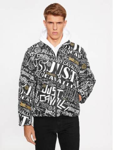 Just Cavalli Пуховик 75OAUD18 Чорний Regular Fit Just Cavalli Пуховик 75OAUD18 Чорний Regular Fit