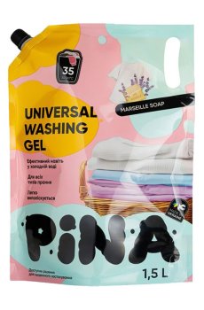 Гель для стирки PINA Universal Marseille Soap, 35 стирок, 1.5 л (дойпак)