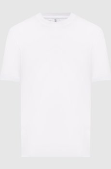 Белая футболка прямого кроя