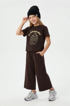 Бавовняний капелюх-біні з нашивкою - чорний