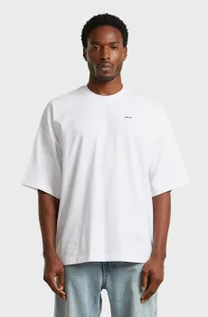 Мужская белая футболка Heavy oversized Белый M G-Star RAW D28607,D709