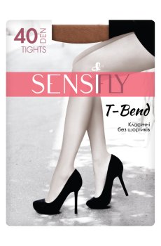 Колготки женские Sensi fly T-Bend Класические, без шортиков, 40 DEN, черные, размер 3
