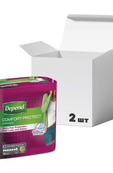 Упаковка впитывающего нижнего белья Depend для женщин, размер S/M, 10 шт * 2 шт